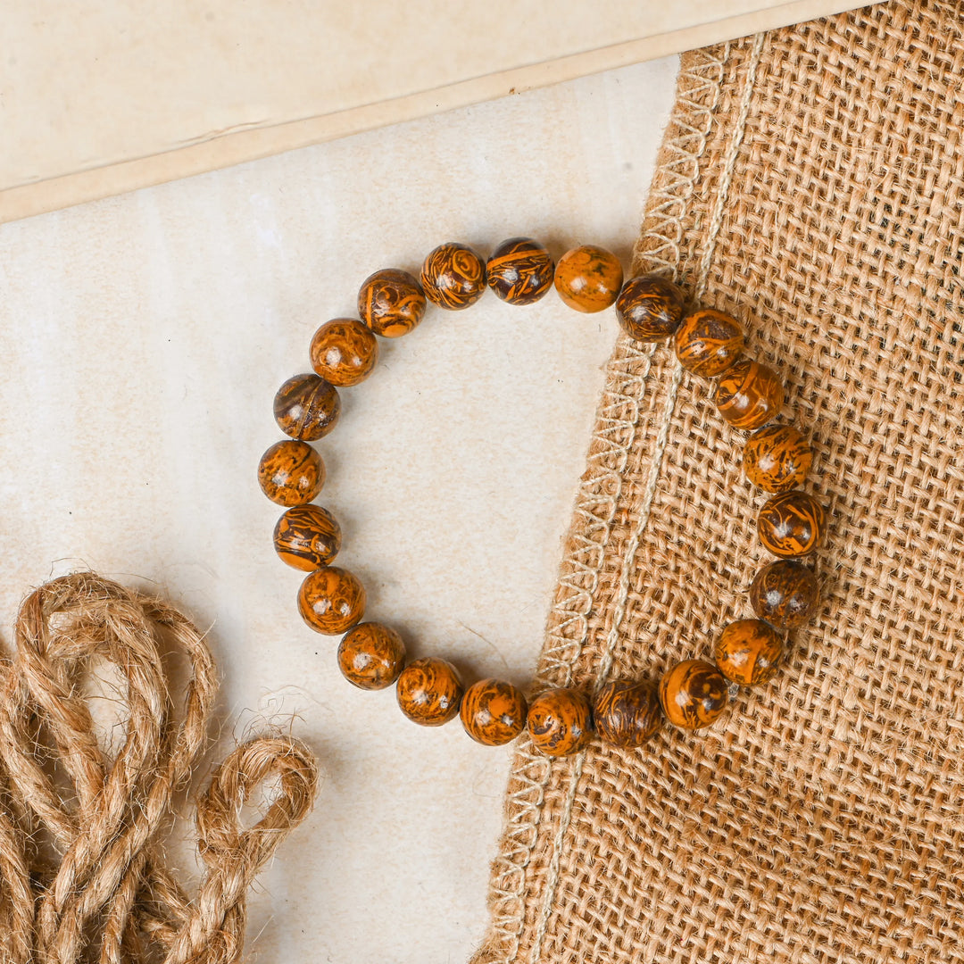 Natural Marium Bracelet 8mm Beads Stretchable | Healing Crystal Jewelry