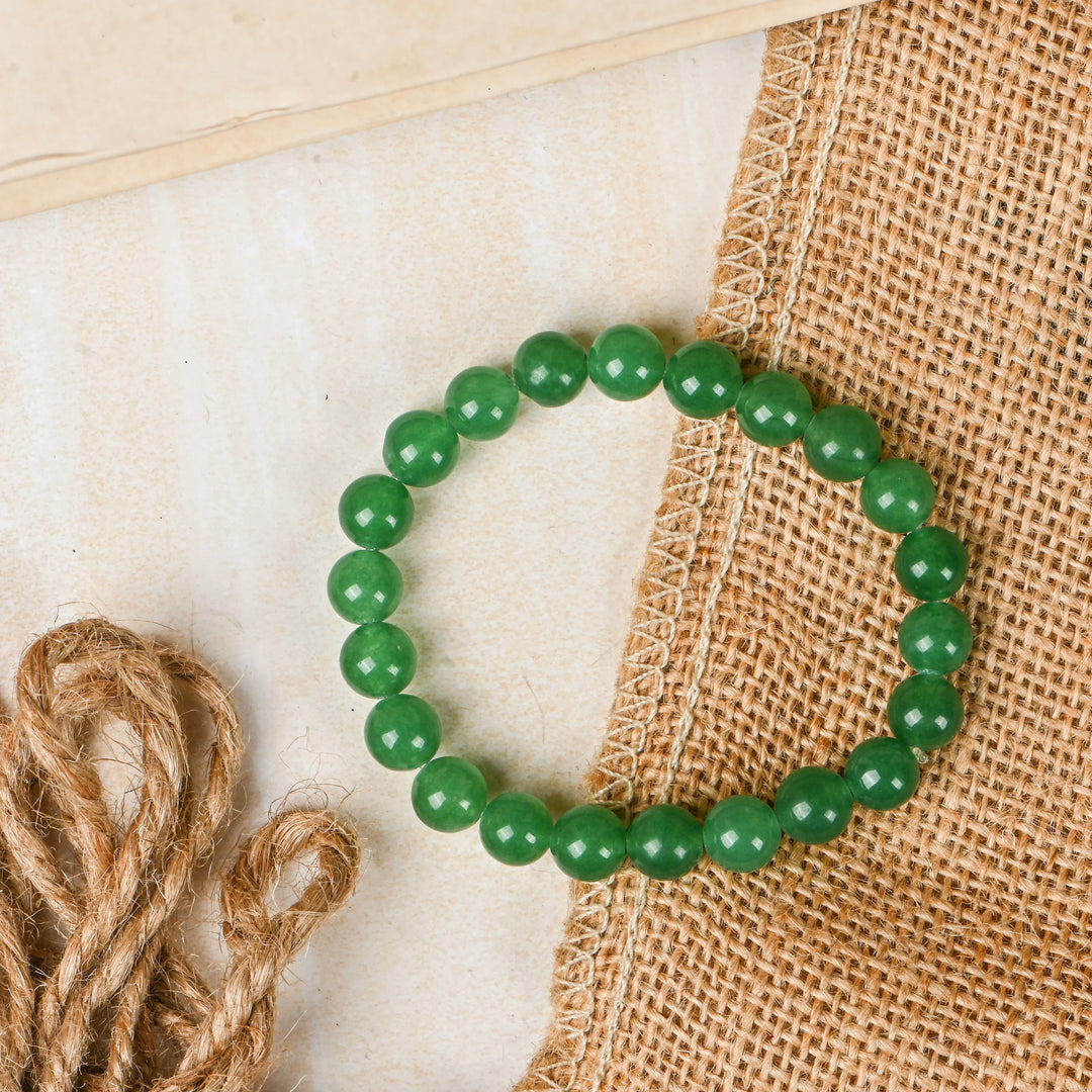 Natural Green Aventurine Bracelet 8mm Beads Stretchable | Healing Crystal Jewelry