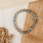 Load image into Gallery viewer, Natural Labradorite AAA Quality Bracelet 8mm Beads Stretchable | Healing Crystal Jewelry