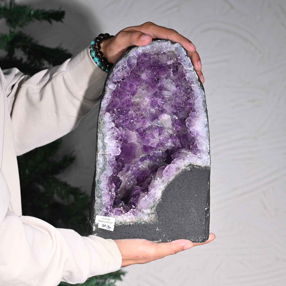 Natural Amethyst Geode 12.40kg - Raw Crystal for Healing