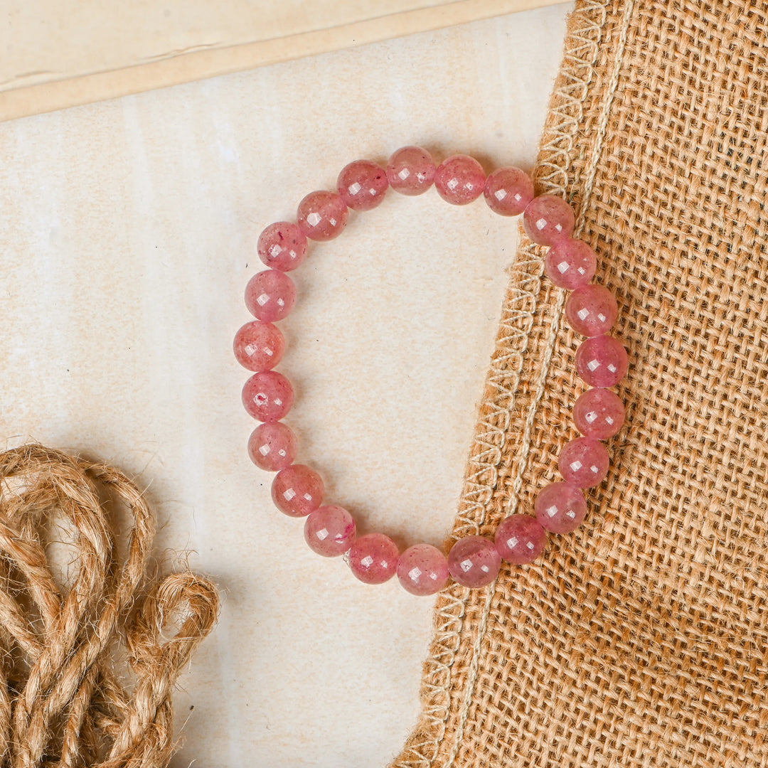 Strawberry Quartz Bracelet