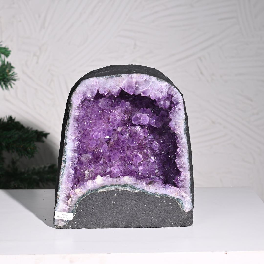 Natural Amethyst Geode 13.40kg - Raw Crystal for Healing