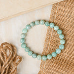 Load image into Gallery viewer, Natural Amazonite Bracelet 8mm Beads Stretchable | Healing Crystal Jewelry