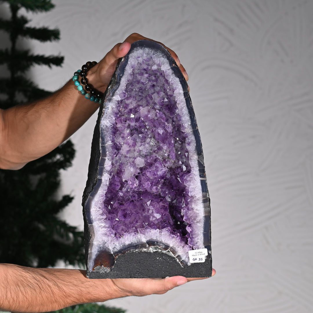 Natural Amethyst Geode 12.60kg - Raw Crystal for Healing