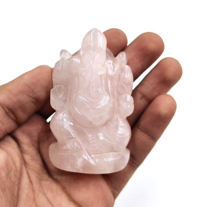 Rose Quartz Ganesha