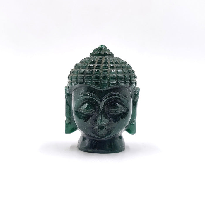 Green Aventurine Buddha Head