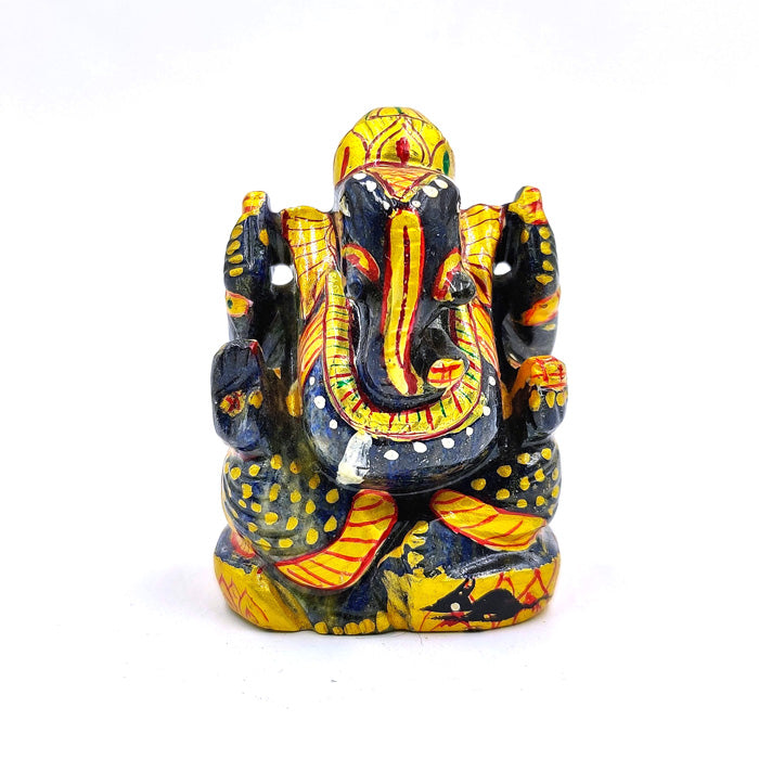 Lapis Lazuli Ganesha (Painted)