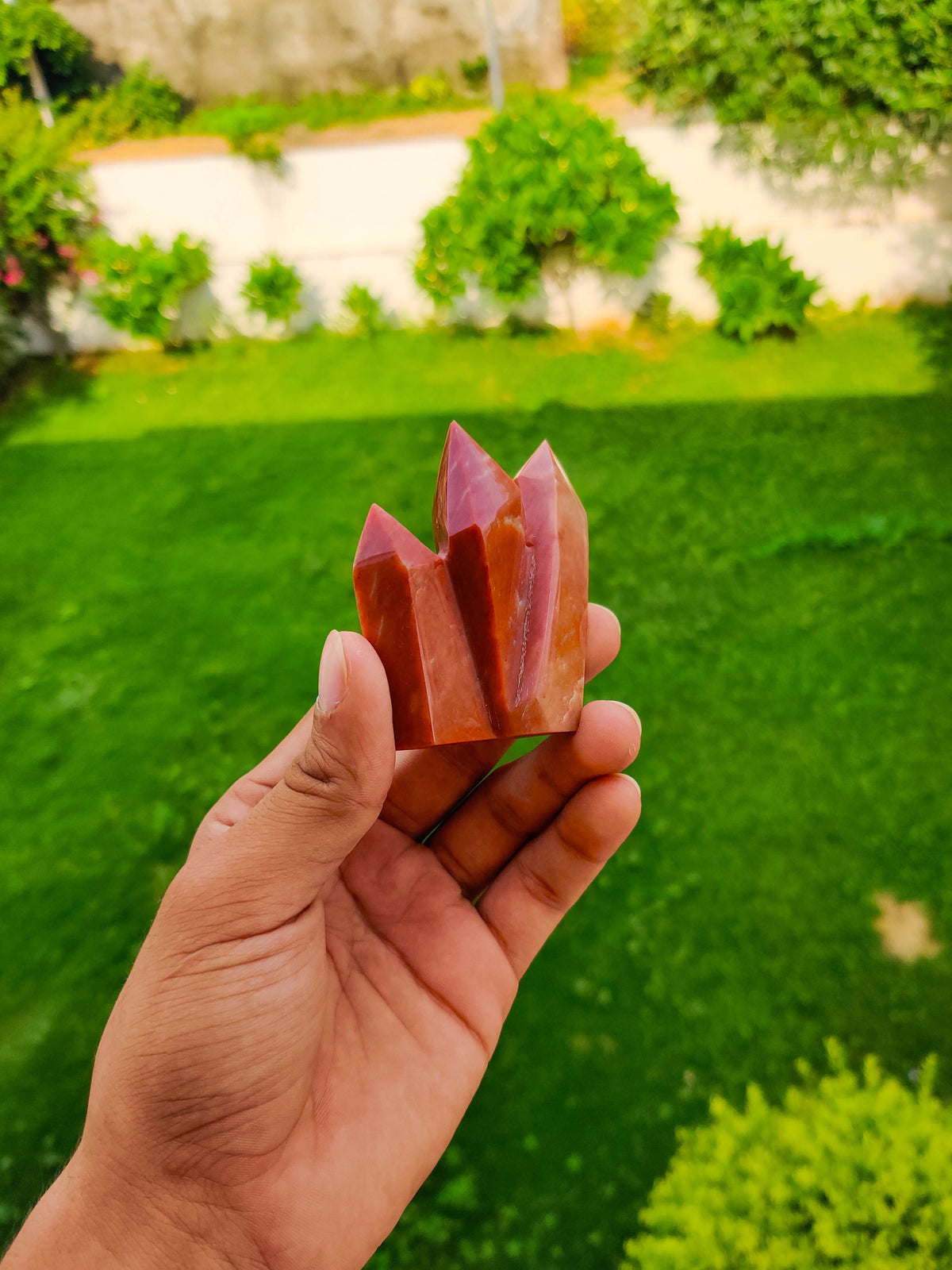 Orange Aventurine Cluster Tower – Vibrating Crystals, Jaipur