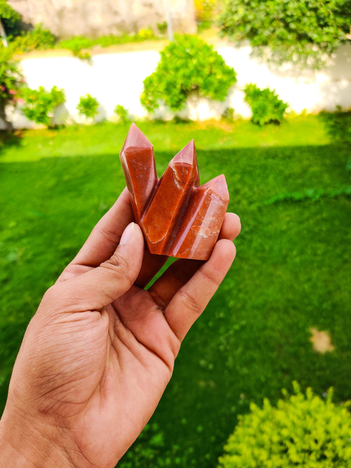 Orange Aventurine Cluster Tower