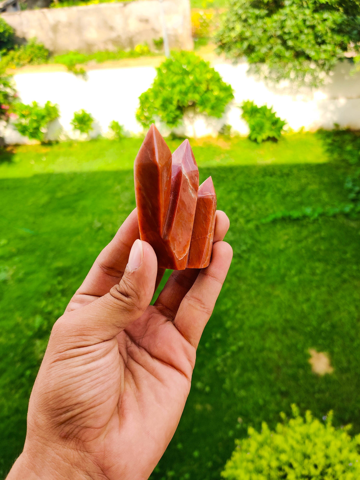 Orange Aventurine Cluster Tower