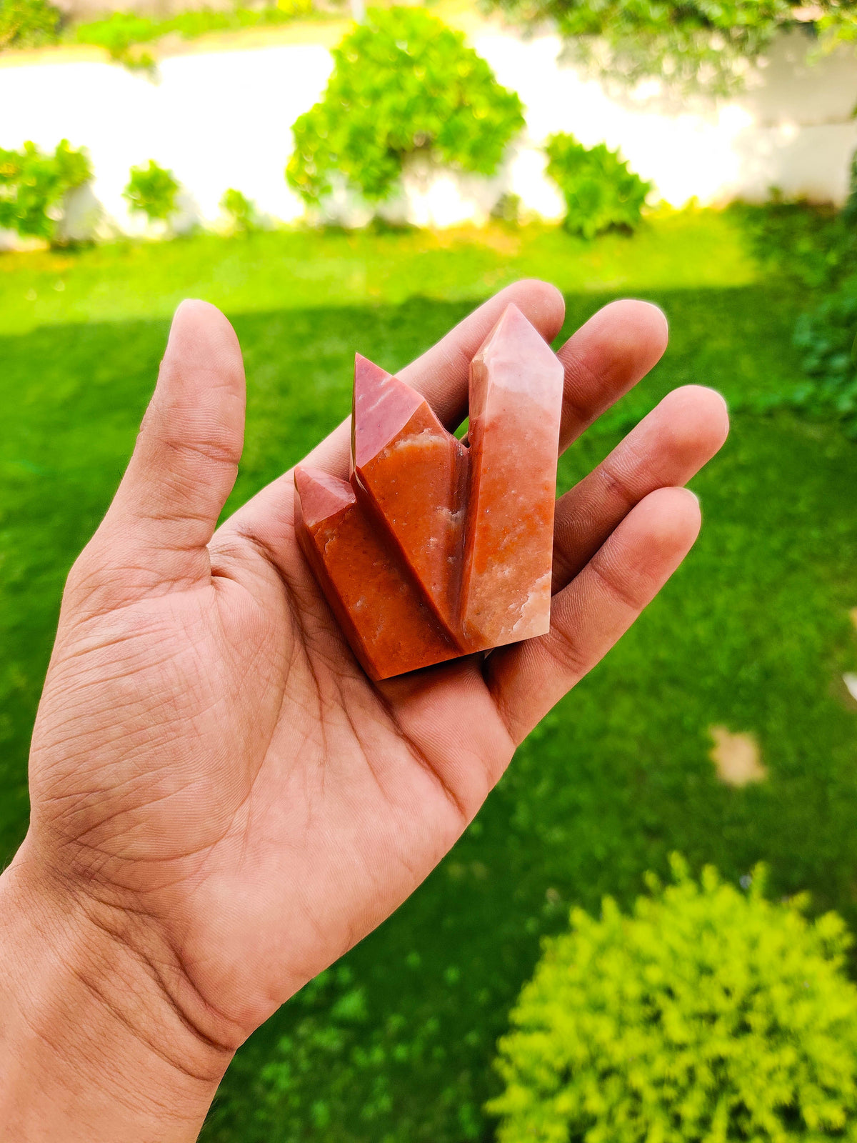 Orange Aventurine Cluster Tower