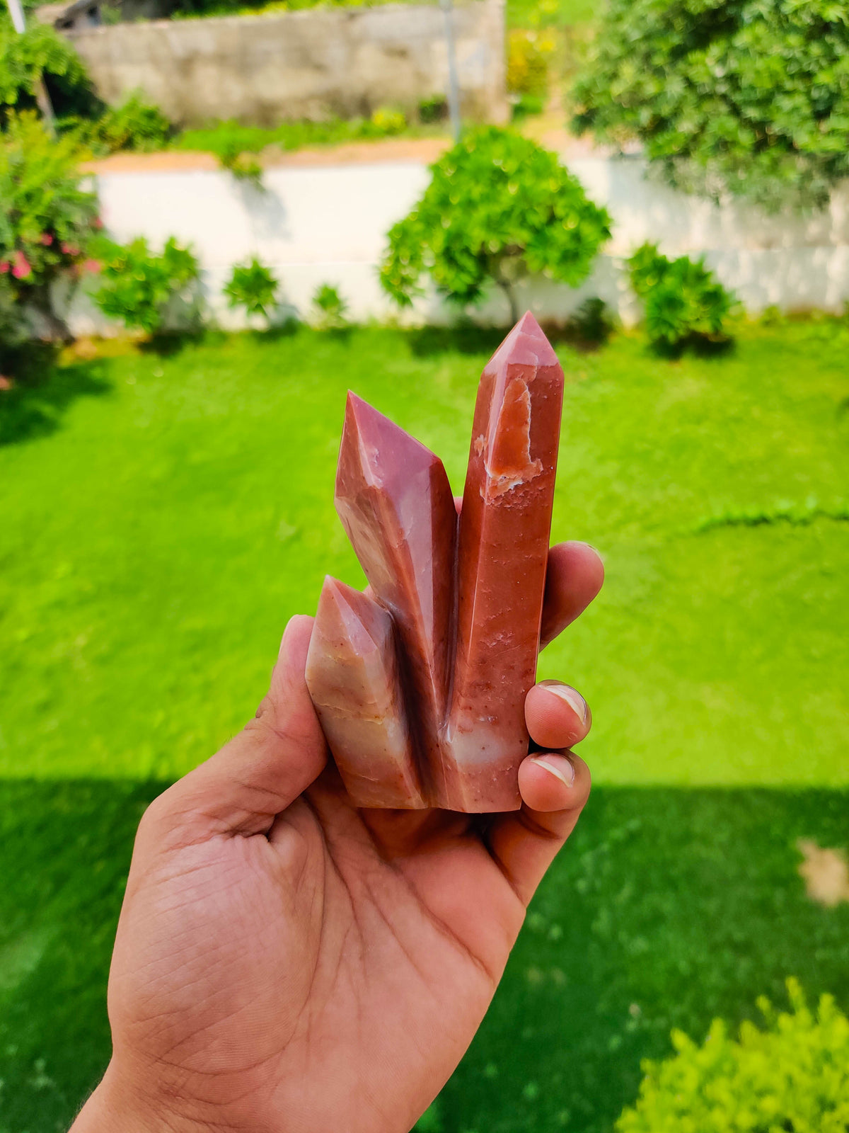 Orange Aventurine Cluster Tower – Vibrating Crystals, Jaipur