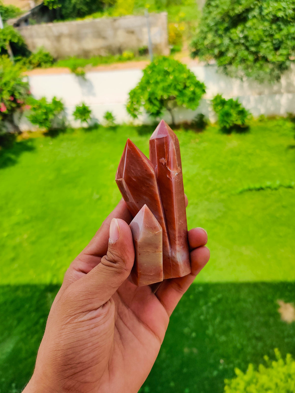 Orange Aventurine Cluster Tower