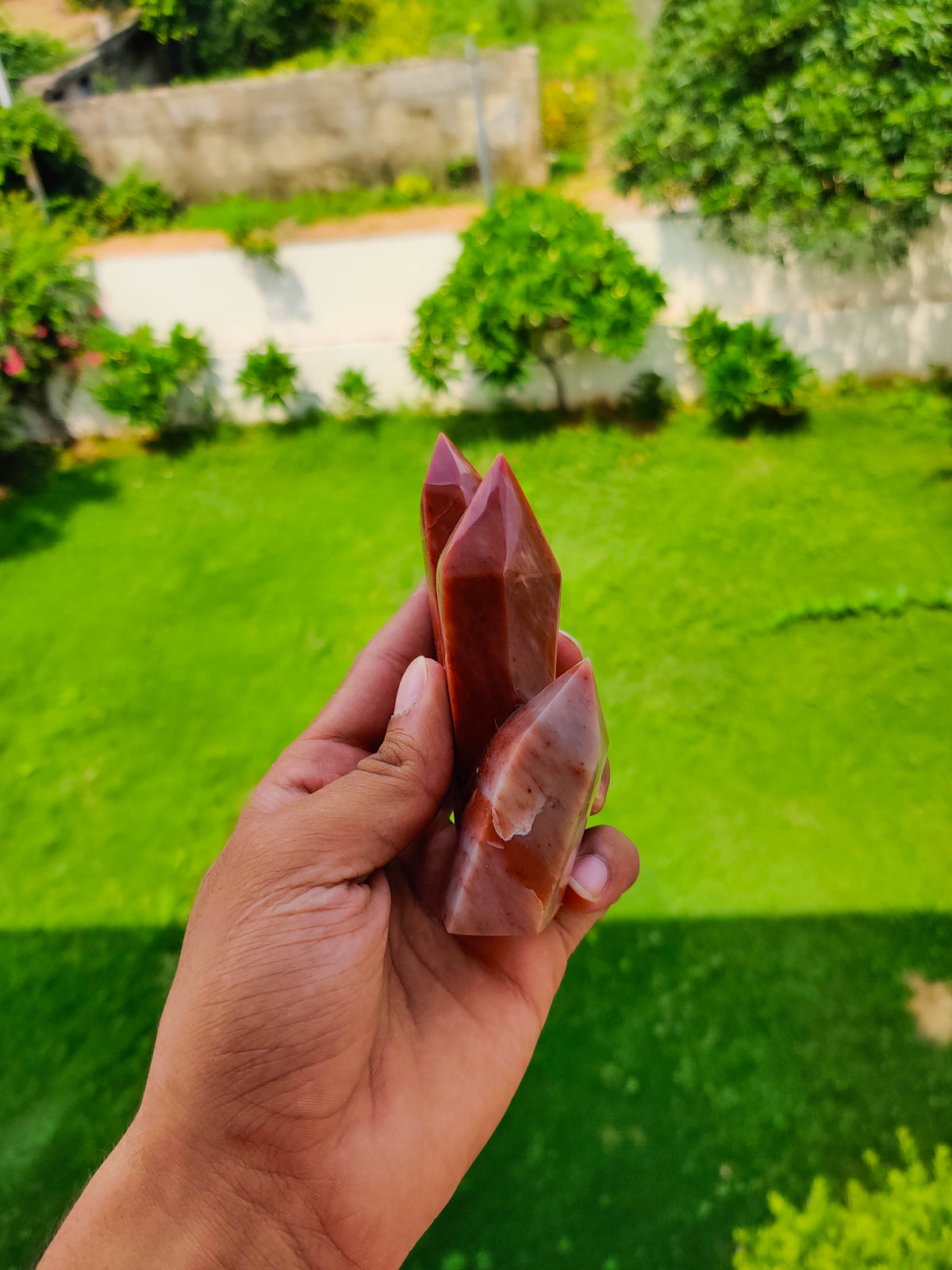 Orange Aventurine Cluster Tower