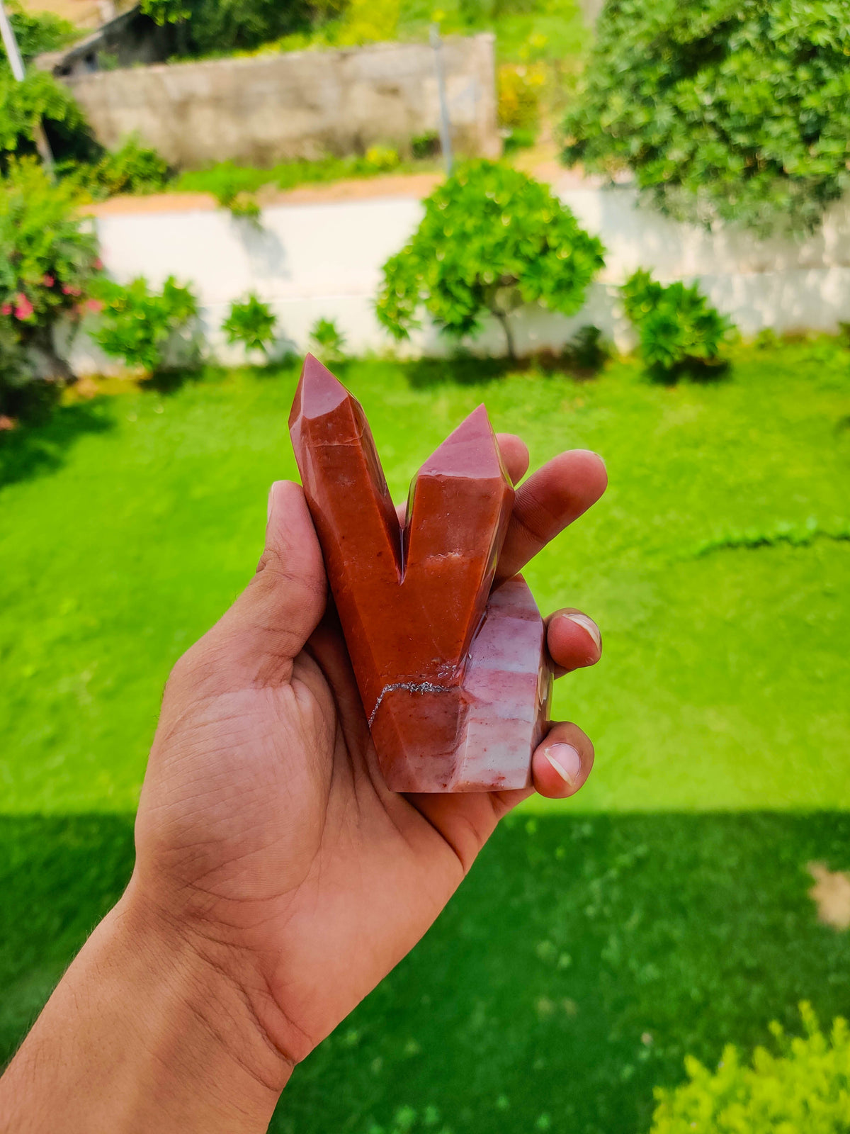 Orange Aventurine Cluster Tower