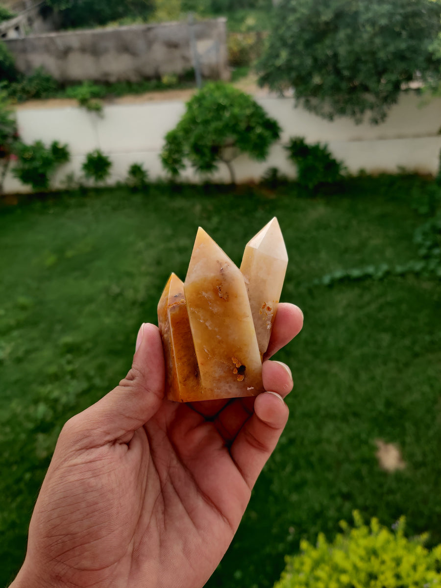 Yellow Aventurine Cluster Tower