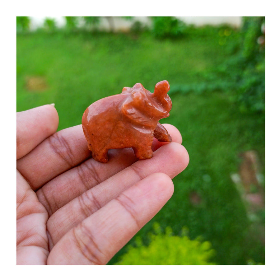 Brown Aventurine Elephant