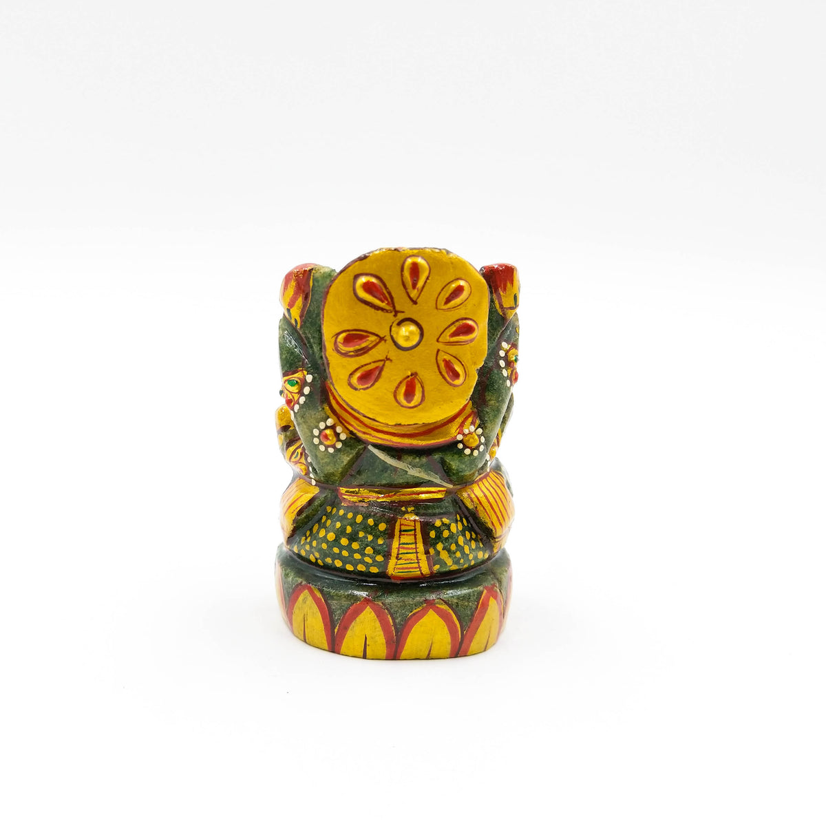 Dark Green Aventurine Ganesha (Painted)