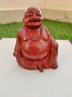 Load image into Gallery viewer, Red Jasper Laughing Buddha – Vibrating Crystals, Jaipur