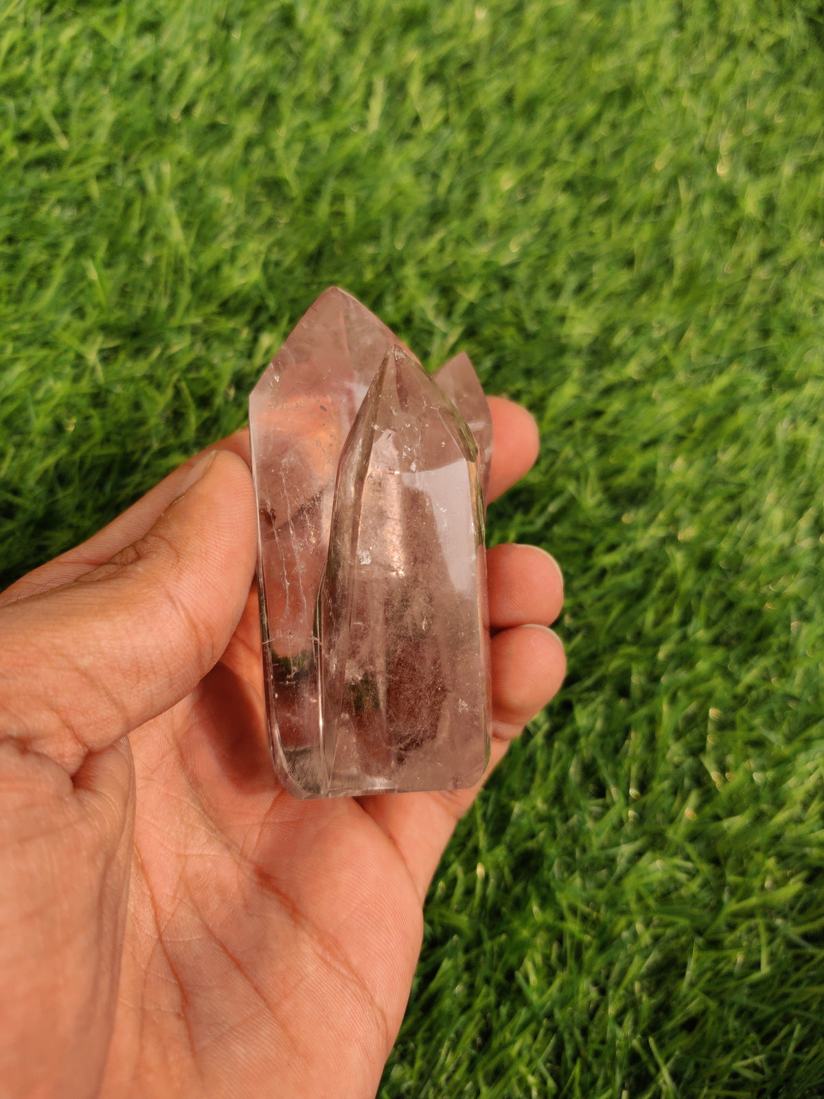 Smoky Rutile Quartz Tower
