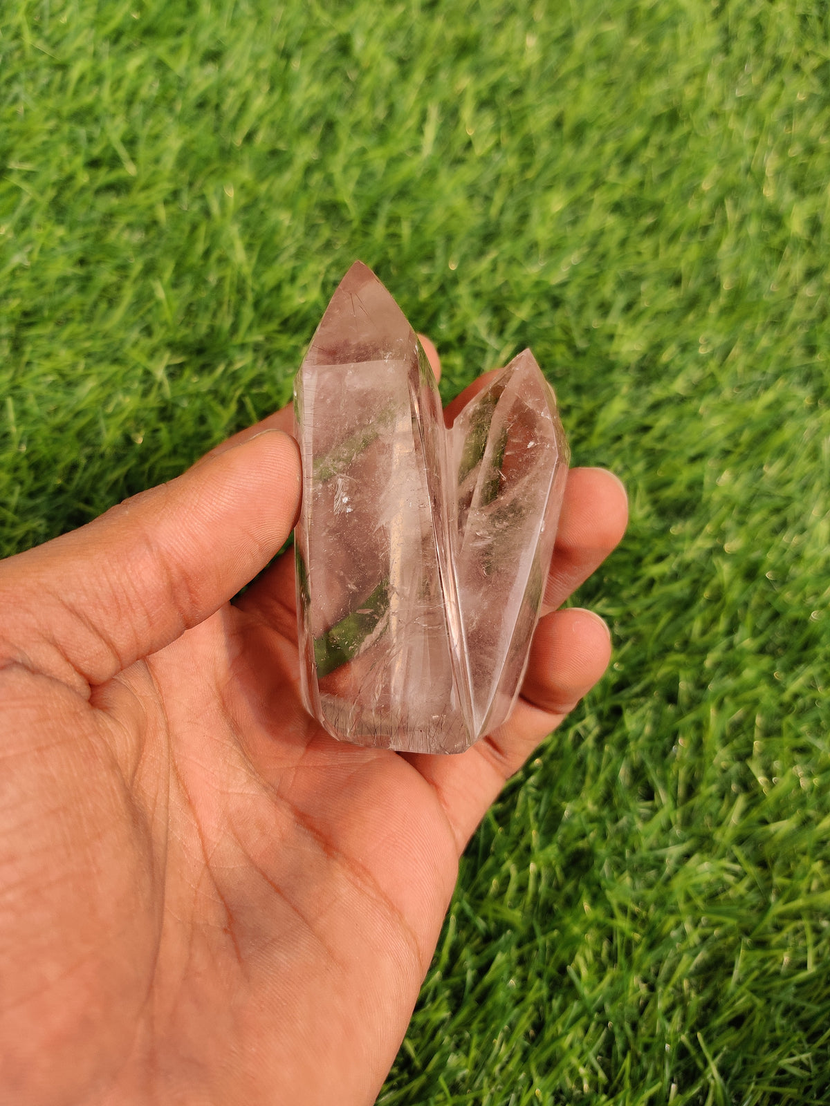 Smoky Rutile Quartz Tower