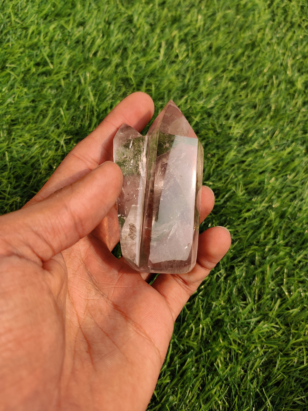 Smoky Rutile Quartz Tower