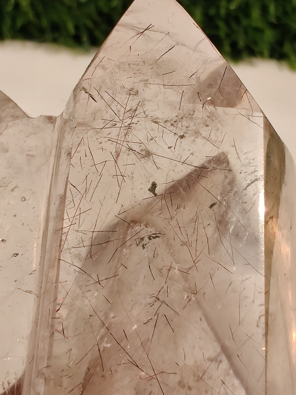 Smoky Rutile Quartz Tower