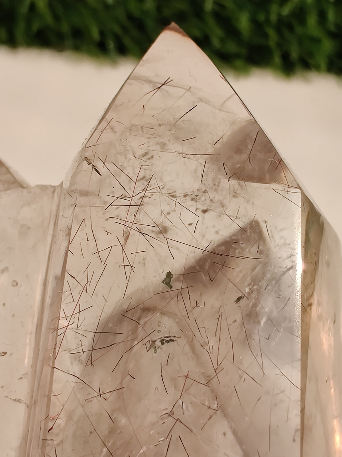 Smoky Rutile Quartz Tower
