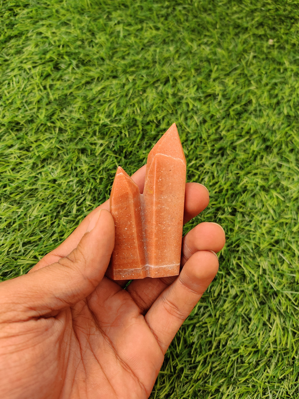 Orange Aventurine Tower – Vibrating Crystals, Jaipur