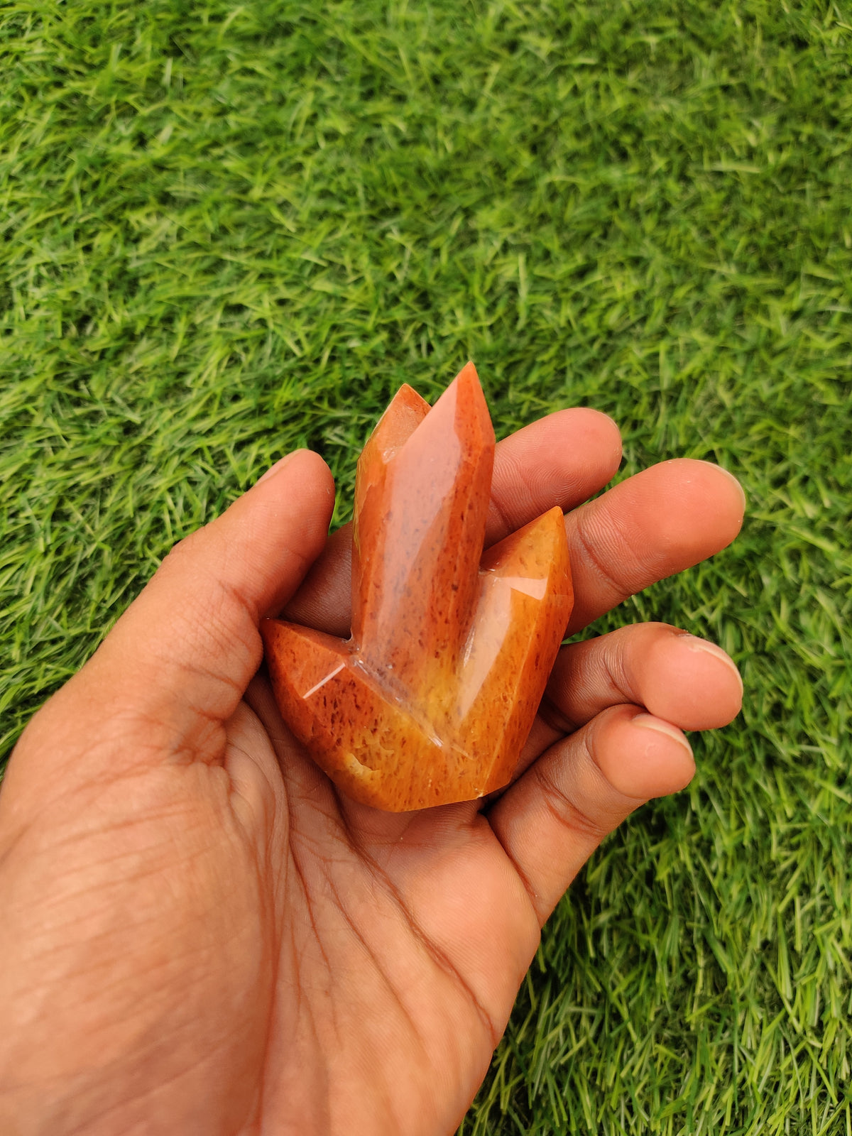 Dark Goldy Quartz Tower