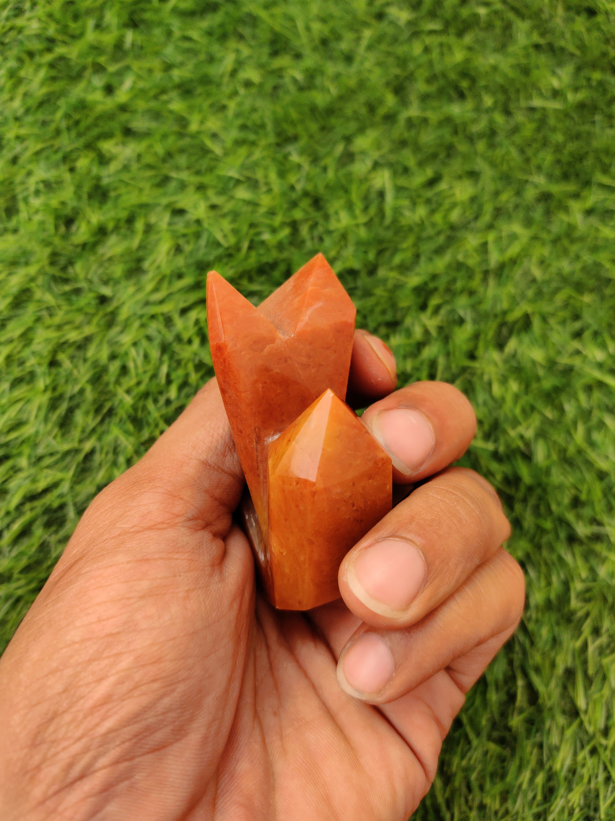 Dark Goldy Quartz Tower