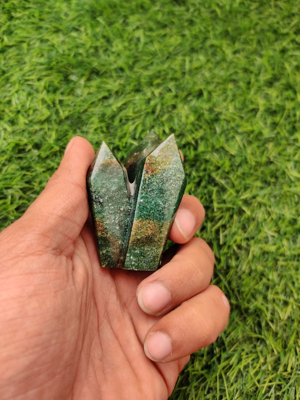 Green Aventurine Tower – Vibrating Crystals, Jaipur