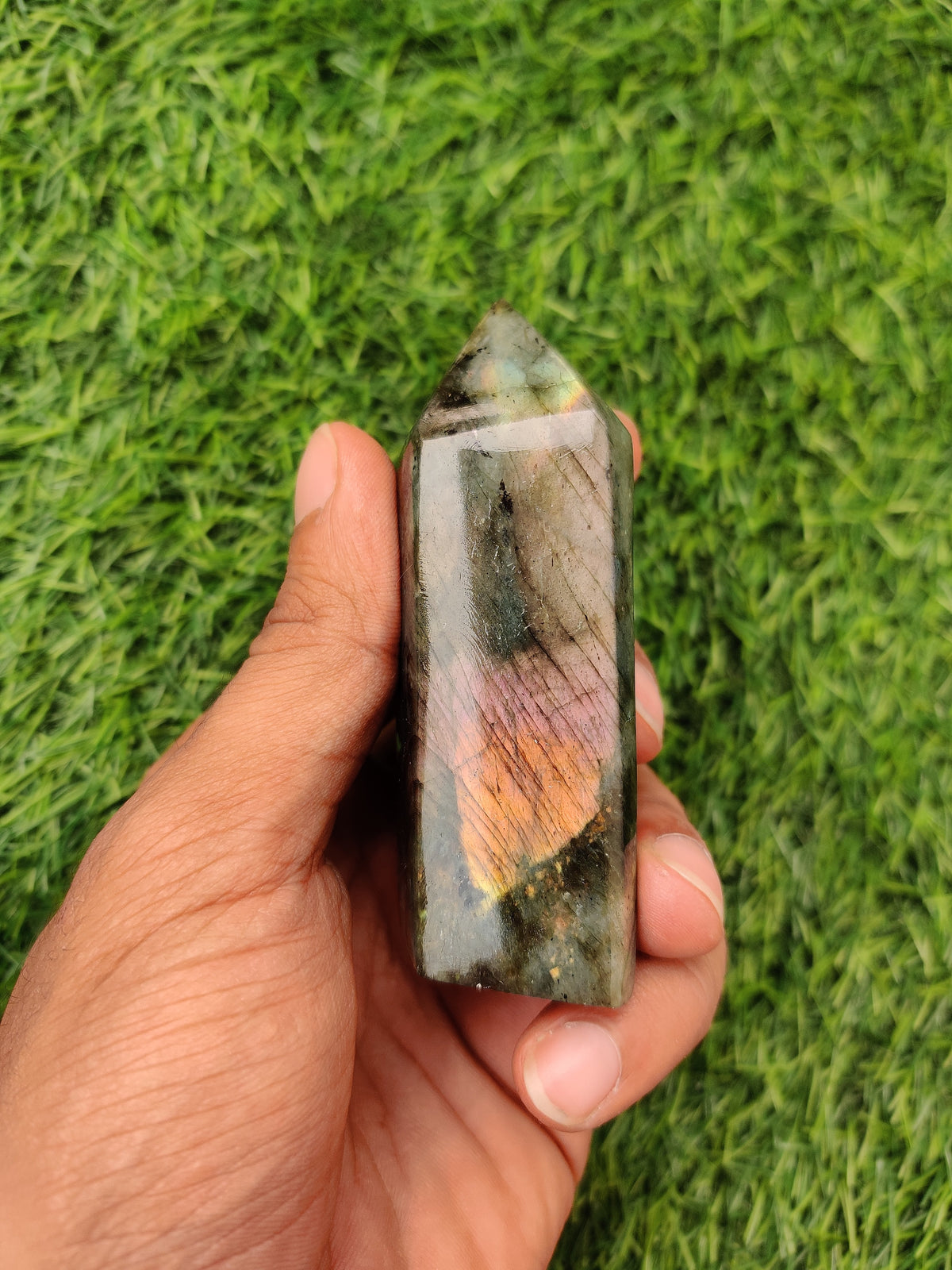 Labradorite Tower – Vibrating Crystals, Jaipur