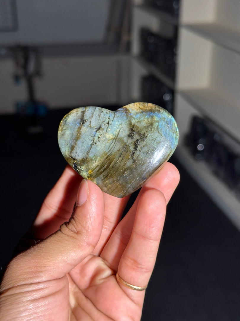 Ruby Zoisite Heart Stone 98.85g – Natural Growth & Healing Crystal