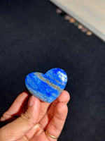 Load image into Gallery viewer, Lapis Lazuli Heart Crystal 52.78g – Natural Wisdom &amp; Truth Healing Stone