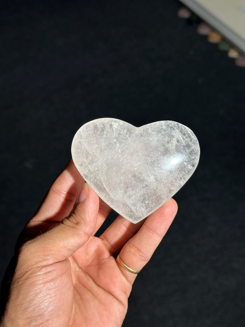 Clear Quartz Heart Crystal 211.89g – Natural Energy Amplifier Healing Stone