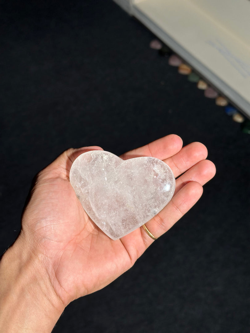 Clear Quartz Heart Crystal 211.89g – Natural Energy Amplifier Healing Stone