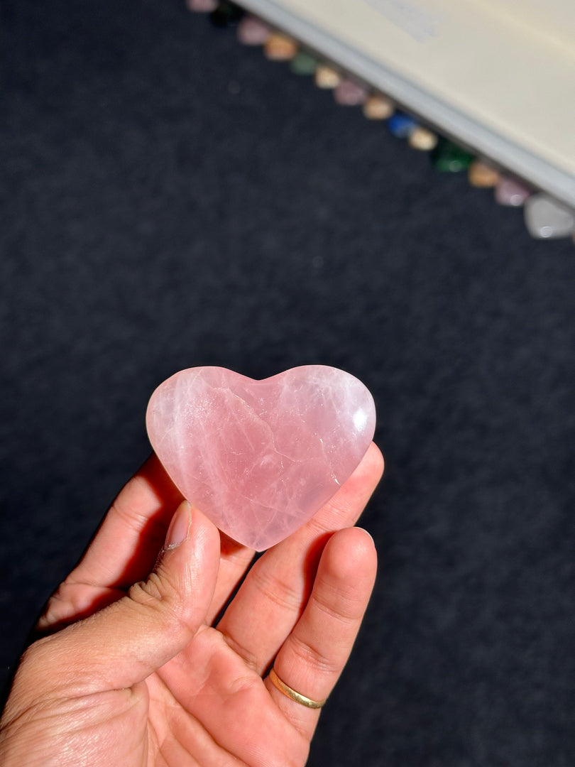 Rose Quartz Heart Crystal 79.41g – Natural Love & Emotional Healing Gemstone