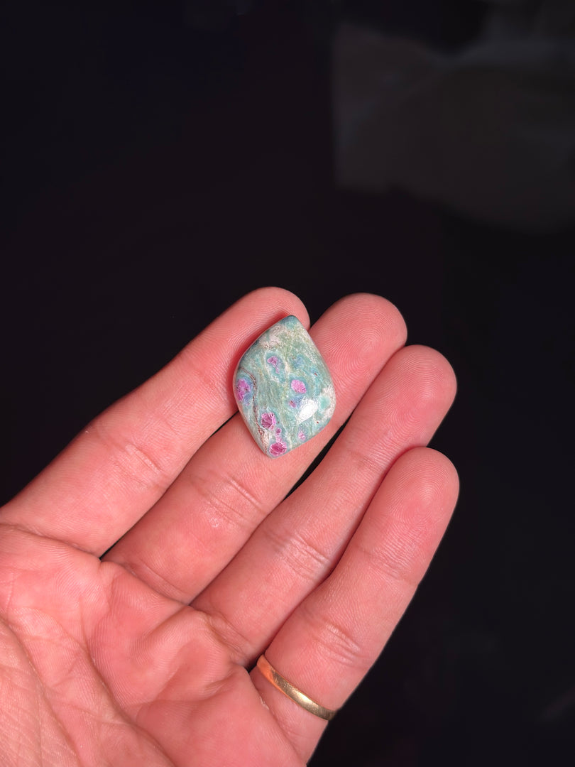 Ruby Fuchsite Polished Crystal – 6.48g Natural Gemstone for Calm & Stability