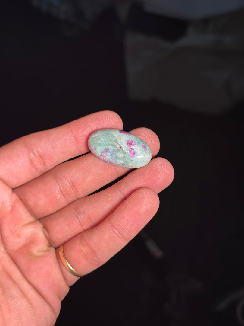 Large Ruby Fuchsite Natural Stone – 80g Powerful Healing Crystal for Deep energyy Work