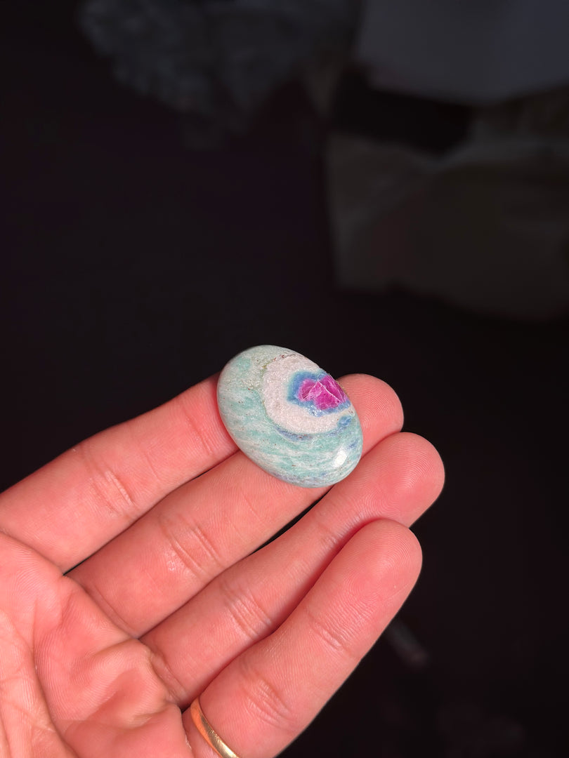 Ruby Fuchsite energyy Healing Stone – 9.59g Crystal for Positivity & Strength