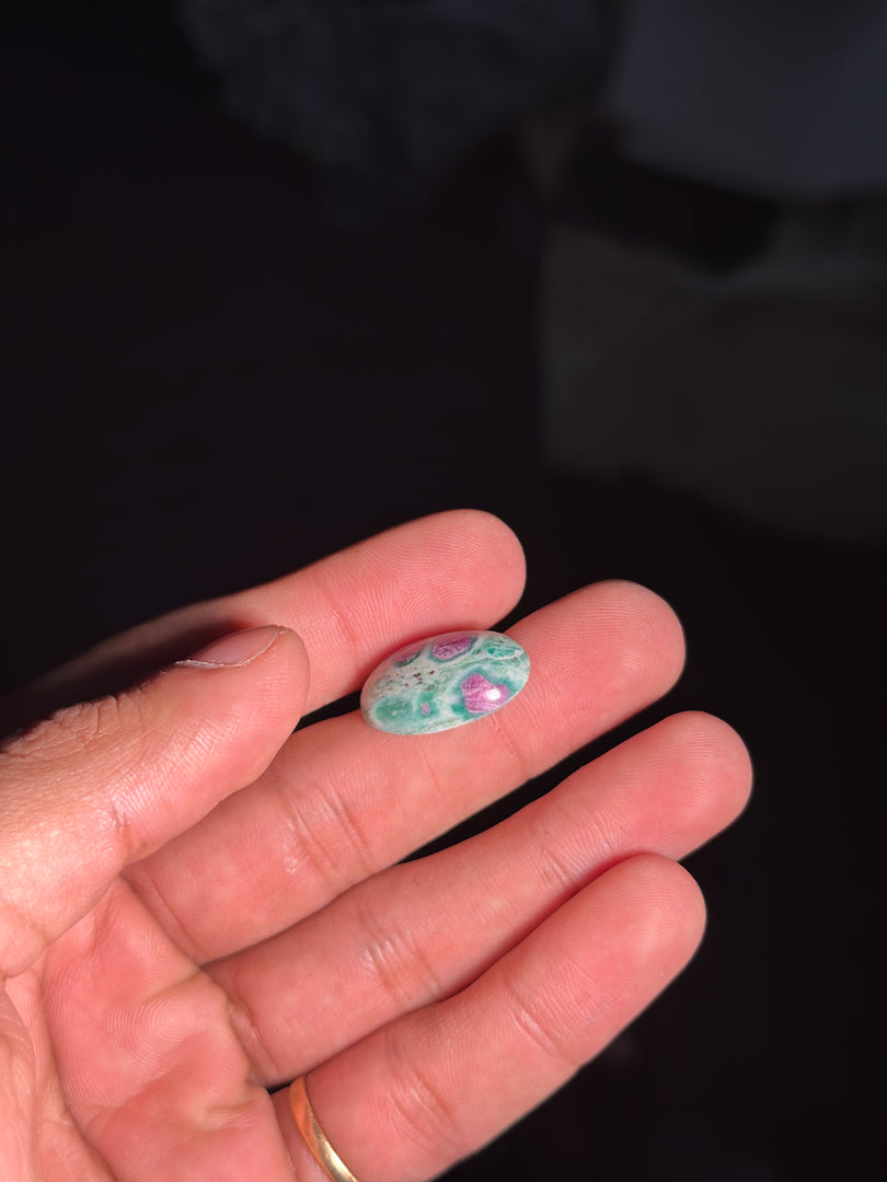 Small Ruby Fuchsite Crystal – 3.35g Natural Healing Stone for Calm & Balance