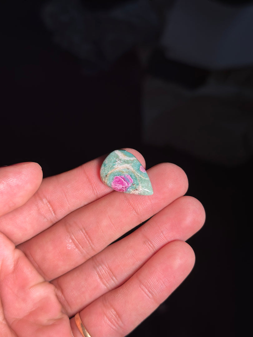 Authentic Ruby Fuchsite Gemstone – 3.8g Healing Crystal for Inner Peace