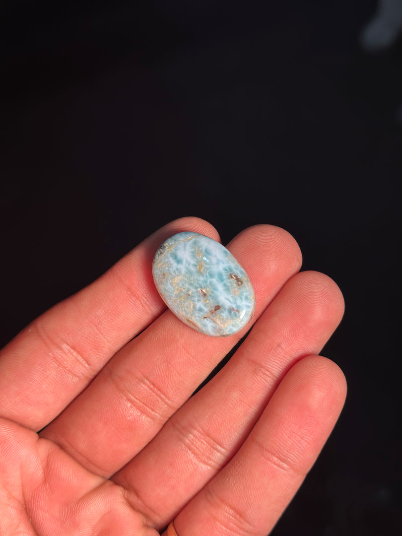 Authentic Larimar Gemstone 6.72g – Natural Healing Crystal for Stress Relief & Positivity