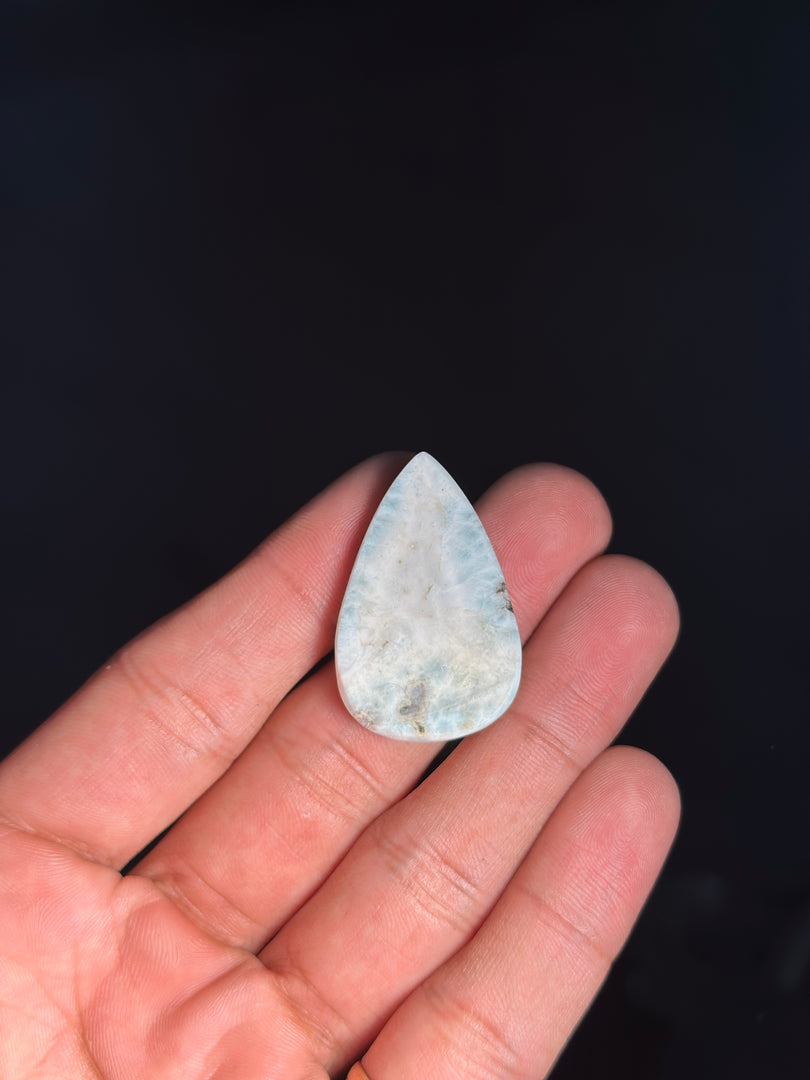 Authentic Larimar Gemstone 9.40g – Natural Healing Crystal for Stress Relief & Positivity