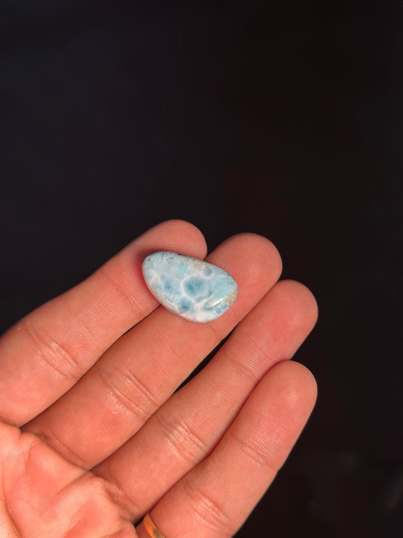 Larimar Stone 6.3g – Authentic Healing Crystal for Mind Balance & Stress Relief
