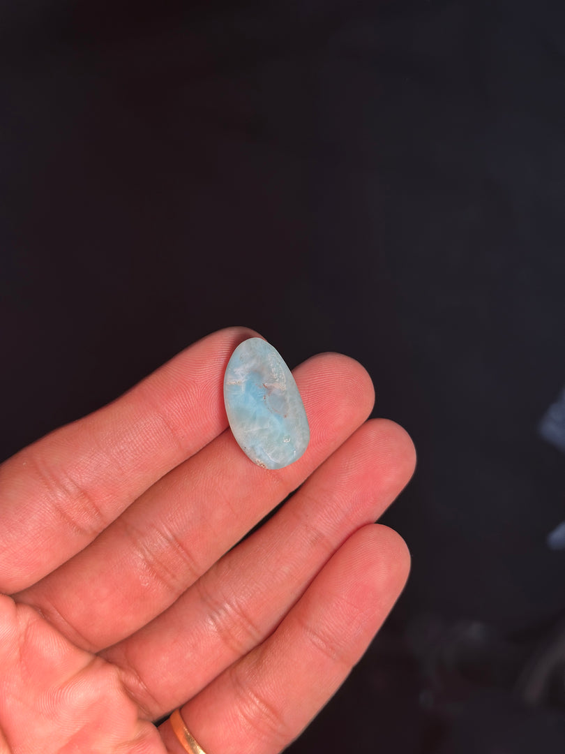 Premium Larimar Crystal 3.50g – Natural Blue Stone for Spiritual Healing & Serenity