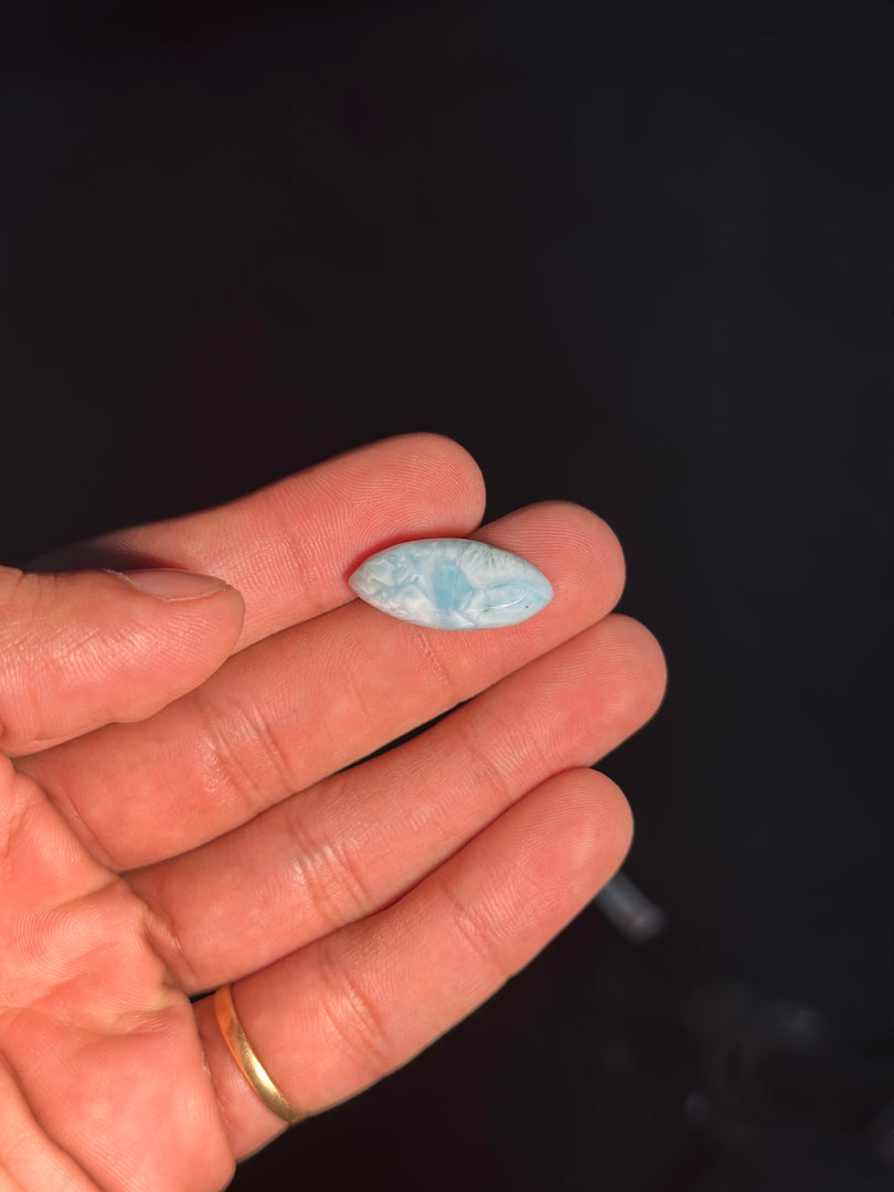 Premium Larimar Crystal 2.72g – Natural Blue Stone for Spiritual Healing & Serenity
