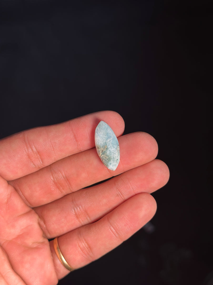 Premium Larimar Crystal 2.72g – Natural Blue Stone for Spiritual Healing & Serenity