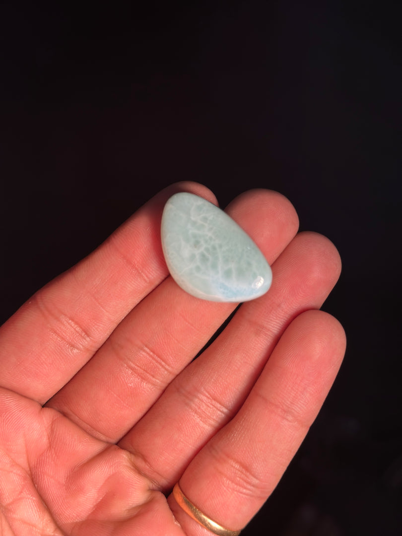 Raw Larimar Stone 7.65g – Caribbean Healing Crystal for Calmness & Emotional Balance